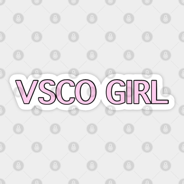 VSCO GIRL (pink) Sticker by Biscuit25